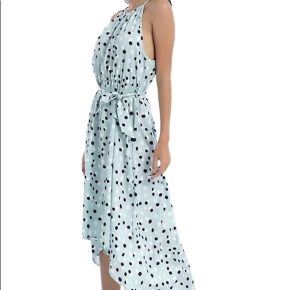 Elegant High Low Polka Dot Dress - Picture 2 of 7